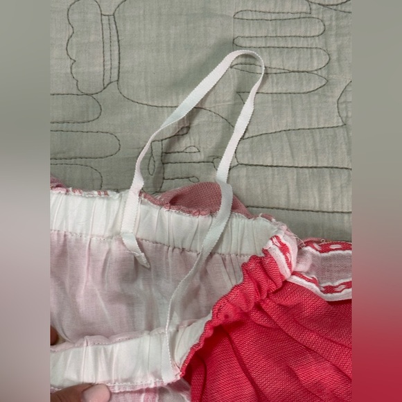 Lemlem Eshal Tiered Embroidered Cotton Gauze Maxi Dress Pink NWT XS or S Resort - Picture 7 of 15